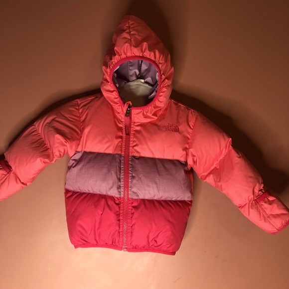The North Face 550 fill down puffer baby reversible winter 🥶 jacket - Picture 3 of 8